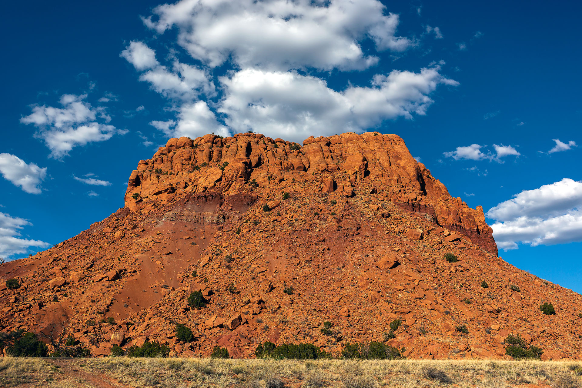 red mesa on clear day.